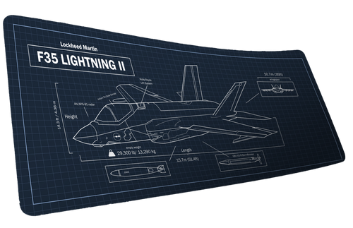 "F-35 Schematic" — Jimarkus Deskmat