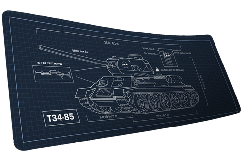 "T-34 Schematic" — Jimarkus Deskmat