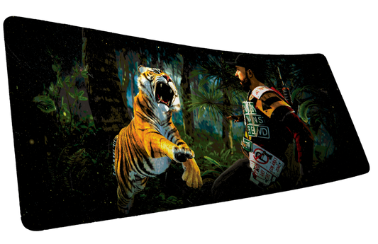"Jungle Ambush" Rust XL gaming deskmat — Epic Desk