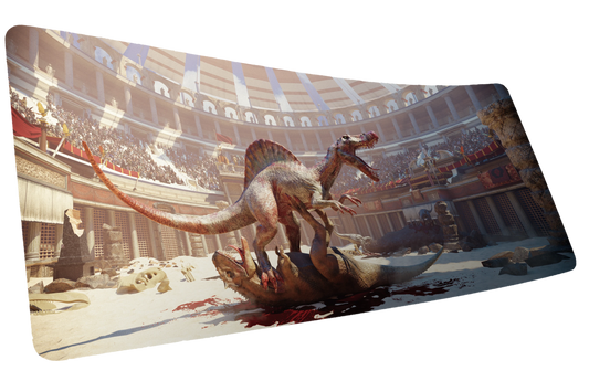 "Last Carnivore Standing" Keenling XL gaming deskmat — Epic Desk