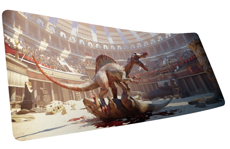"Last Carnivore Standing" Keenling XL gaming deskmat — Epic Desk