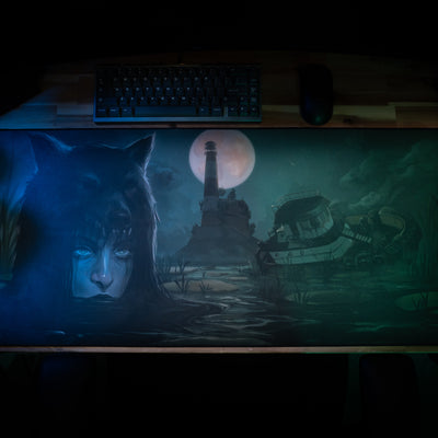 LilMsLilith "Dead Tide" Rust XL Gaming Desk Mat – Limited Edition