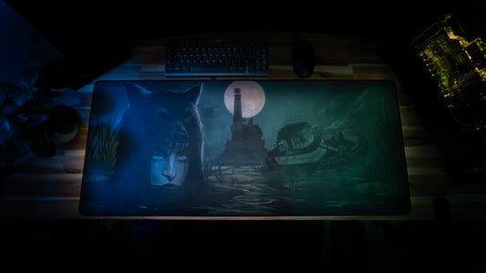 "Dead Tide" LilMsLilith XL gaming deskmat — Epic Desk