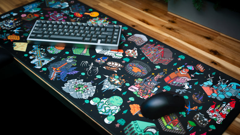 "Builders Playground v.2" — Linkzzey Deskmat