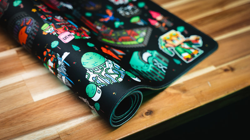 "Builders Playground v.2" — Linkzzey Deskmat