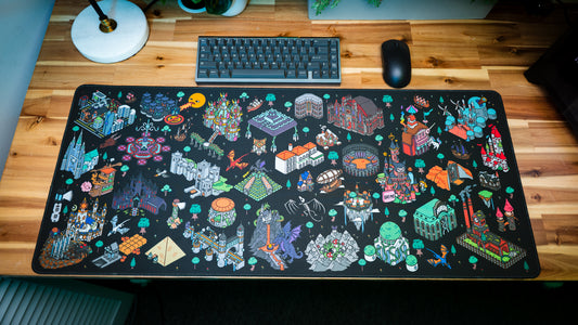 "Builders Playground v.3" Linkzzey XL gaming deskmat — Epic Desk