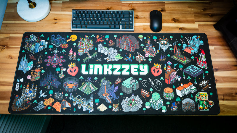"Builders Playground v.1" Linkzzey XL gaming deskmat — Epic Desk