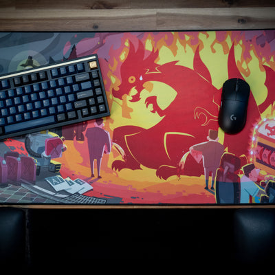 Discourse Mini "Critical Fumble" Content Creator Collaboration Gaming Deskmat/Playmat