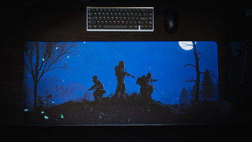 "Twilight Roam" — Rust Deskmat