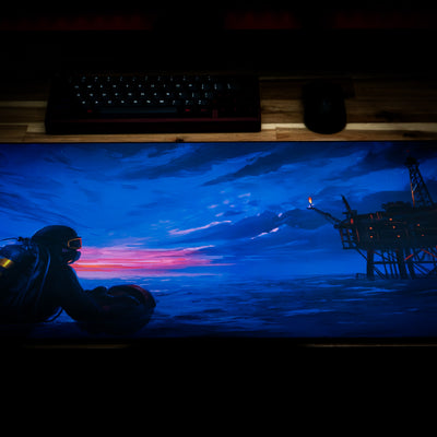 Mikeyduck "Silent Rig" Rust Desk Mat - Limited Edition