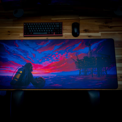 Mikeyduck "Inferno Rig" Rust Desk Mat - Limited Edition