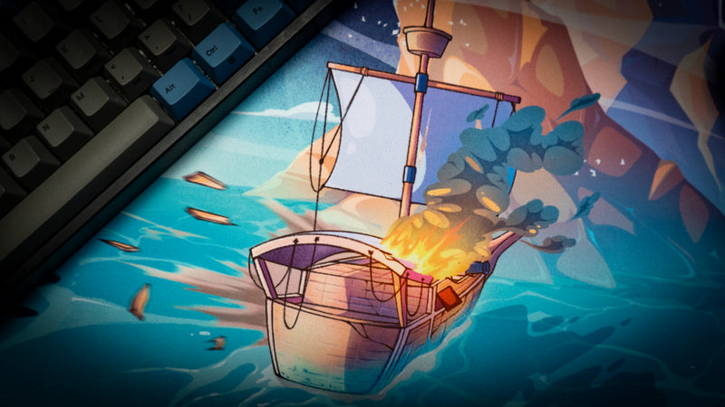 "Smoothbond" — Phuzzybond Deskmat