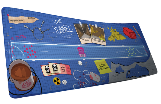 Replaymode The Tunnel deskmat full product mockup