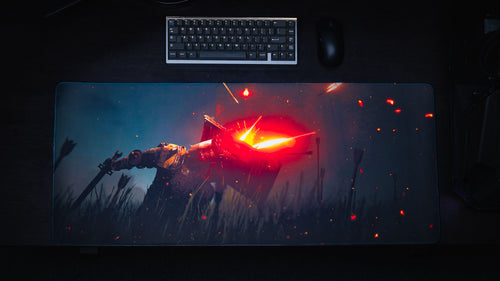 "Ricochet" — Rust Deskmat