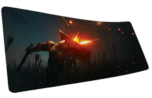 "Ricochet" — Rust Deskmat