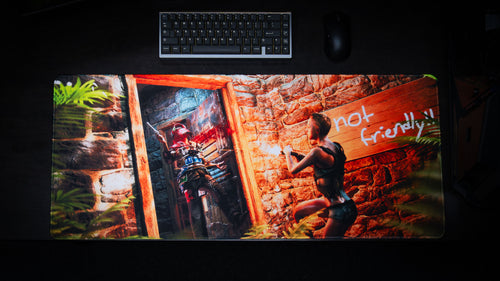 "The Doorcamper / Angle 3" — Rackpog Deskmat