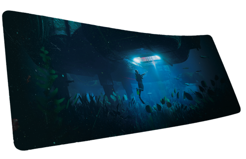 "Labs Breach" — Rust Deskmat