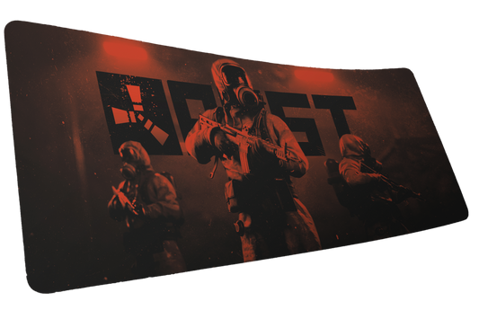 "Scientist Trio" Rust XL gaming deskmat — Epic Desk