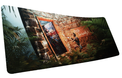 "The Doorcamper / Angle 2" — Rackpog Deskmat