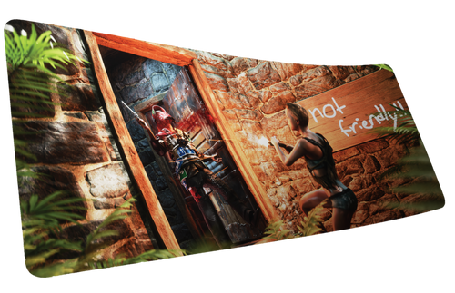 "The Doorcamper / Angle 3" — Rackpog Deskmat