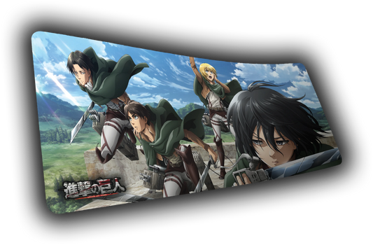 "Scouts Advance" Attack on Titan XL gaming deskmat — Epic Desk
