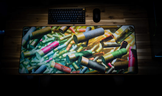 "Shells" JesseKazam XL gaming deskmat — Epic Desk