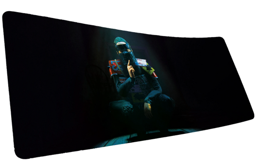 "Shh" Rust XL gaming deskmat — Epic Desk