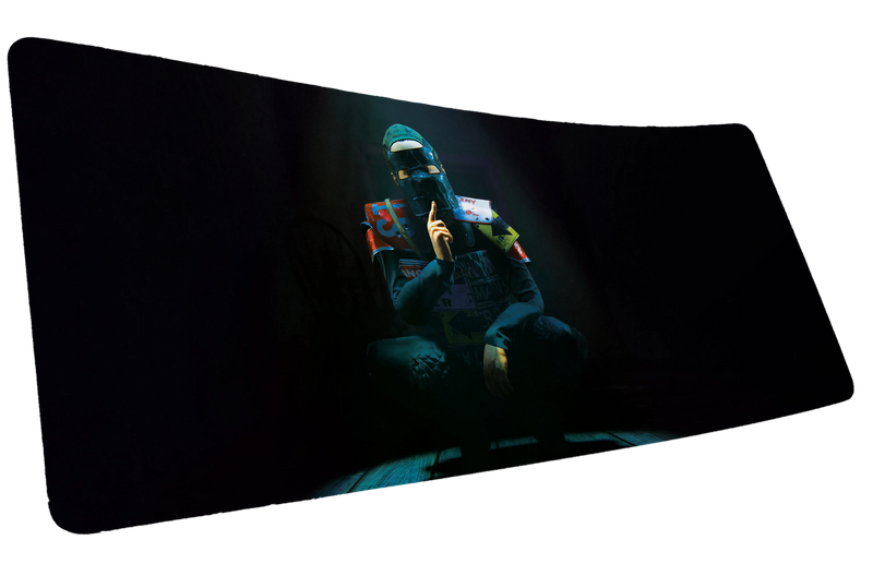 "Shh" Rust XL gaming deskmat — Epic Desk