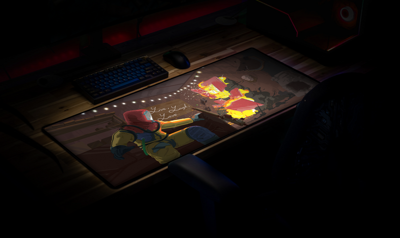 "Live, Laugh, Loot" — Rust Deskmat