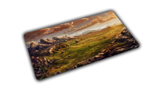 "Sunspire Plains" Fantasy XL gaming playmat — Epic Desk