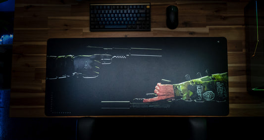 "Standoff" JesseKazam XL gaming deskmat — Epic Desk