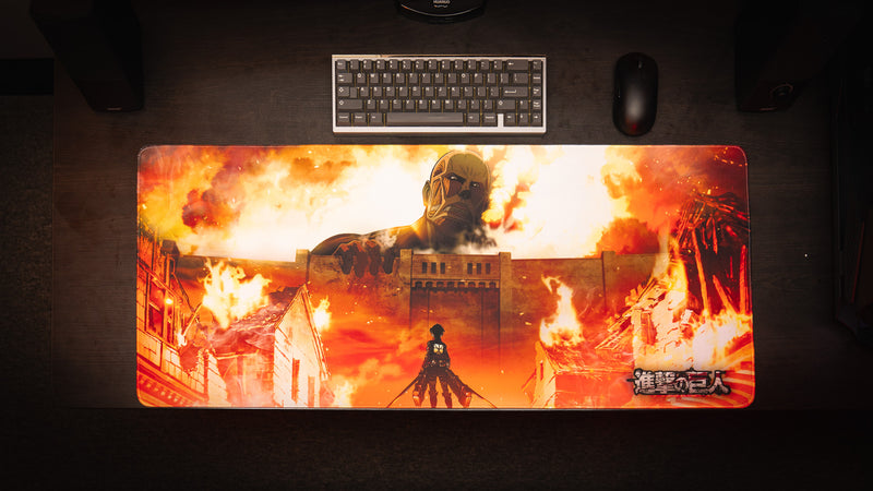 "The Colossals Arrival" — Attack on Titan Deskmat