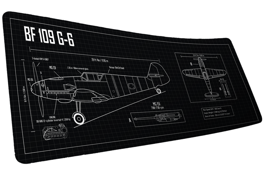"Wings of Steel" Bitt3rSteel XL gaming deskmat — Epic Desk