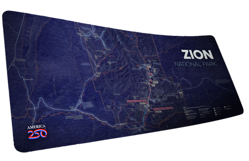 "Map of Zion" — America 250 Deskmat