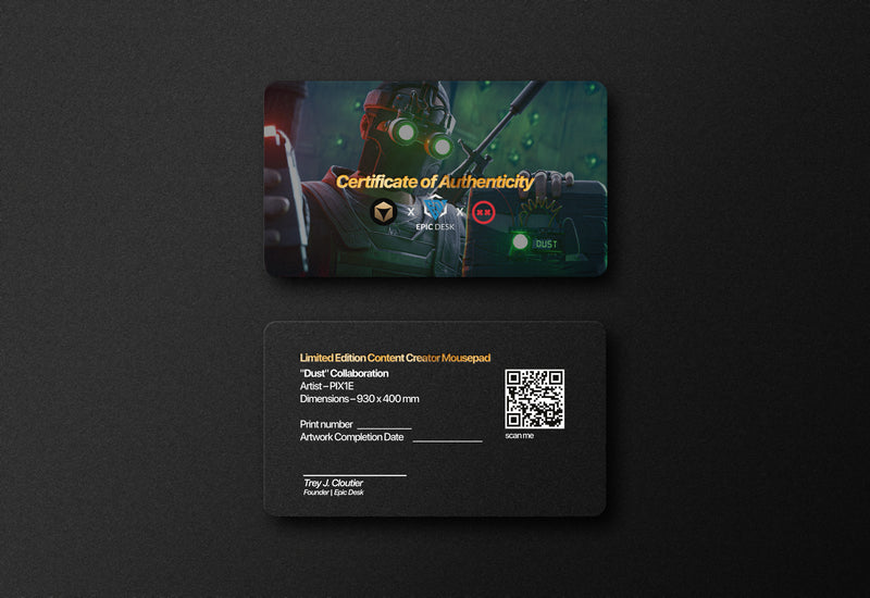 "Launch Rat" — Rust Deskmat