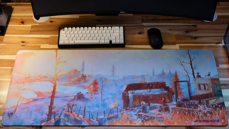 "Cosmonatic Films" Rust XL gaming deskmat — Epic Desk