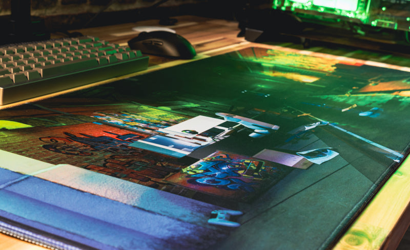 **RETIRED** Limited Edition - "RoboHoboProductions - Gaming Setup" Creator Collaboration Mousepad - Epic Desk