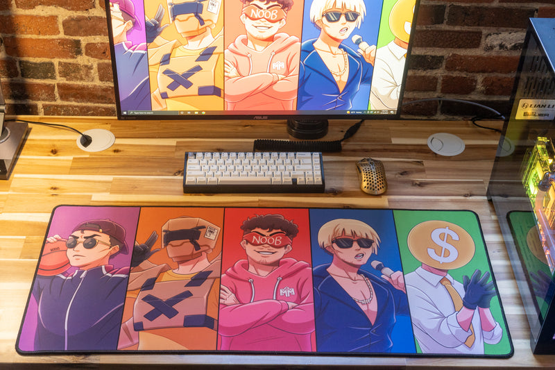 "The Noobs" Macro XL gaming deskmat — Epic Desk