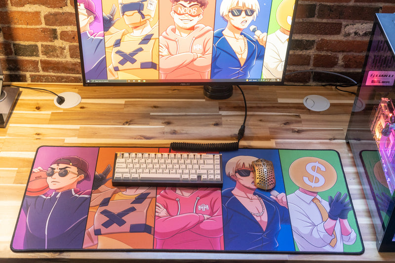 **RETIRED** Limited Edition - "Macro - The Noobs" Creator Collaboration Deskmat - Epic Desk