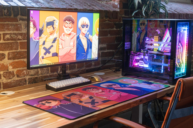 **RETIRED** Limited Edition - "Macro - The Noobs" Creator Collaboration Deskmat - Epic Desk
