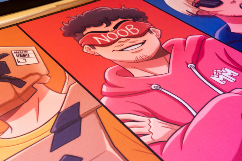 **RETIRED** Limited Edition - "Macro - The Noobs" Creator Collaboration Deskmat - Epic Desk