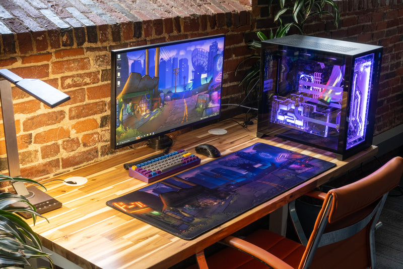 **RETIRED** Limited Edition - "Templetaps - Temple Town" Content Creator Collaboration Deskmat - Epic Desk