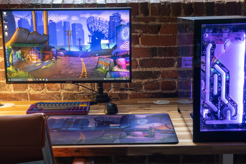 **RETIRED** Limited Edition - "Templetaps - Temple Town" Content Creator Collaboration Deskmat - Epic Desk