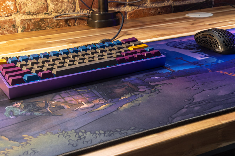 **RETIRED** Limited Edition - "Templetaps - Temple Town" Content Creator Collaboration Deskmat - Epic Desk