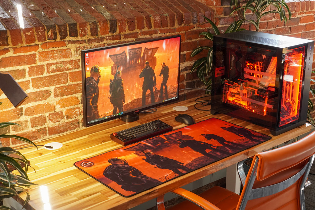 **RETIRED** Limited Edition - "SPiiCY - Burning Base" Content Creator Collaboration XL Mousepad - Epic Desk