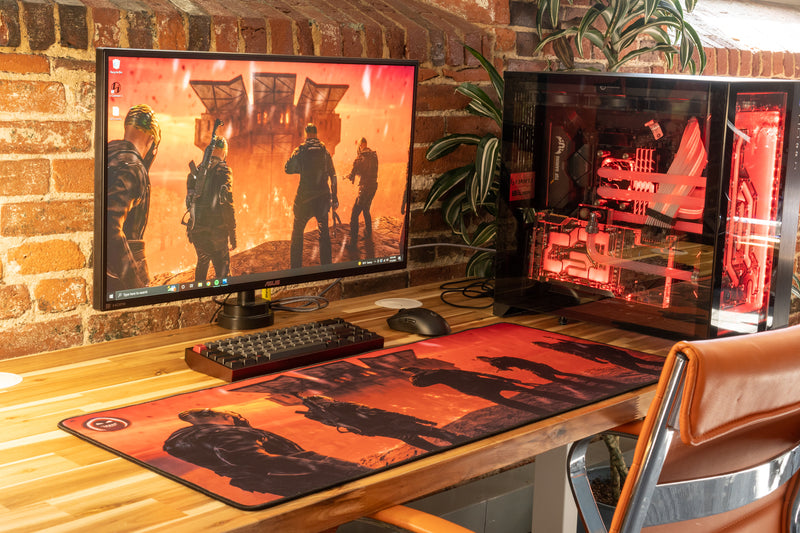 **RETIRED** Limited Edition - "SPiiCY - Burning Base" Content Creator Collaboration XL Mousepad - Epic Desk