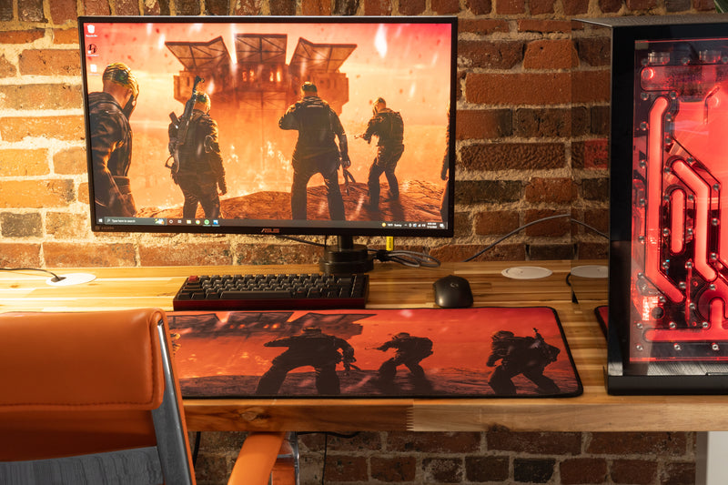 **RETIRED** Limited Edition - "SPiiCY - Burning Base" Content Creator Collaboration XL Mousepad - Epic Desk