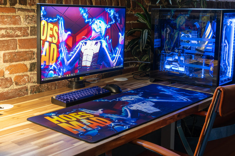 **RETIRED** Limited Edition - "PrinceVidz - HOES MAD" Content Creator Collaboration XL Mousepad - Epic Desk