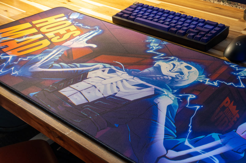 **RETIRED** Limited Edition - "PrinceVidz - HOES MAD" Content Creator Collaboration XL Mousepad - Epic Desk