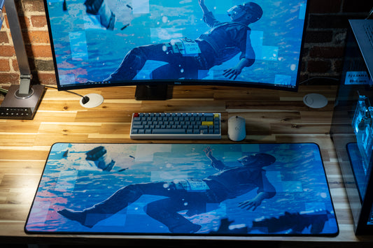 "Motion" Rust XL gaming deskmat — Epic Desk